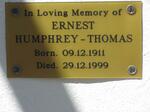THOMAS Ernest, HUMPHREY 1911-1999