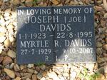 DAVIDS Joseph 1923-1995 & Myrtle R. 1929-2007