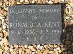 KENT Ronald A. 1936-1991