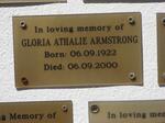 ARMSTRONG Gloria Athalie 1922-2000