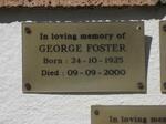FOSTER George 1925-2000