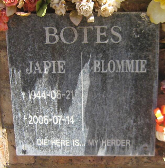BOTES Japie 1944-2006 & Blommie