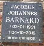 BARNARD Jacobus Johannes 1951-2012