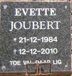 JOUBERT Evette 1984-2010