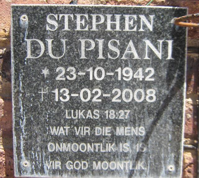 PISANI Stephen, du 1942-2008