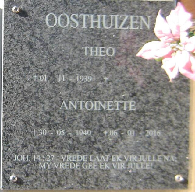 OOSTHUIZEN Theo 1939- & Antoinette 1940-2016