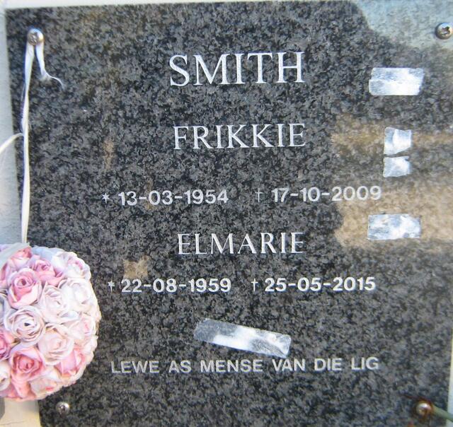 SMITH Frikkie 1954-2009 & Elmarie 1959-2015