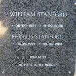 STANFORD William 1921-2006 & Phyllis 1927-2014