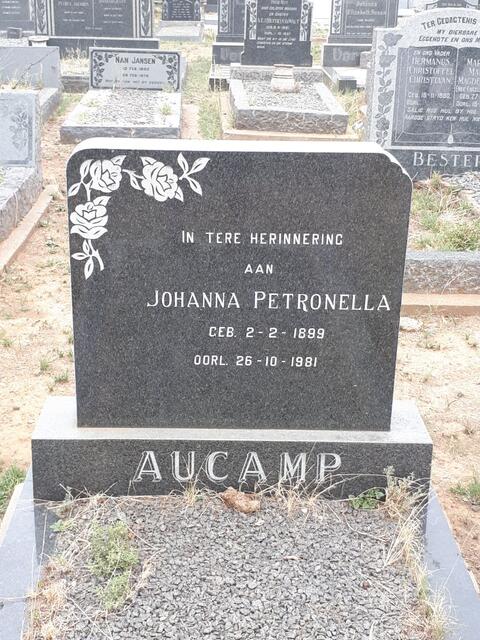 AUCAMP Johanna Petronella 1899-1981