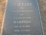 COETZEE Marinda 1950-2001