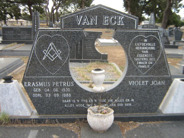 ECK Erasmus Petrus, van 1930-1988 & Violet Joan