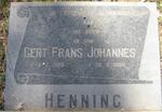 HENNING Gert Frans Johannes 1908-1966
