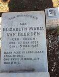HEERDEN Elizabeth Maria, van nee HOUGH 1872-1936