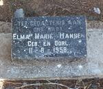 HANSEN Elma Marie -1958
