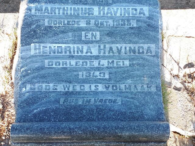 HAVINGA Marthinus -1935 & Hendrina -1943