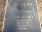 HOPLEY Elsie Cornelia nee SCHOOMBEE 1909-2002