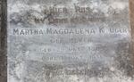 KRUGER Martha Magdalena nee MEYER 1893-1931