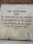 KLERK Elizabeth, de nee HOUGH 1876-1947