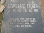 KRUGER Hildegarde 1926-1998