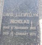 NICHOLAS David Llewellyn 1888-1970