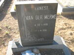 MERWE Ernest, van der 1895-1976