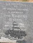 MARAIS Anna Magritha Beatrix 1897-1956
