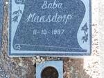MAASDORP Baba -1987