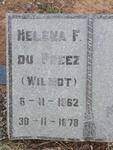 PREEZ Helena F., du nee WILMOT 1878-1962