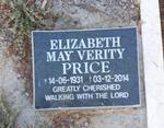 PRICE Elizabeth May Verity 1931-2014