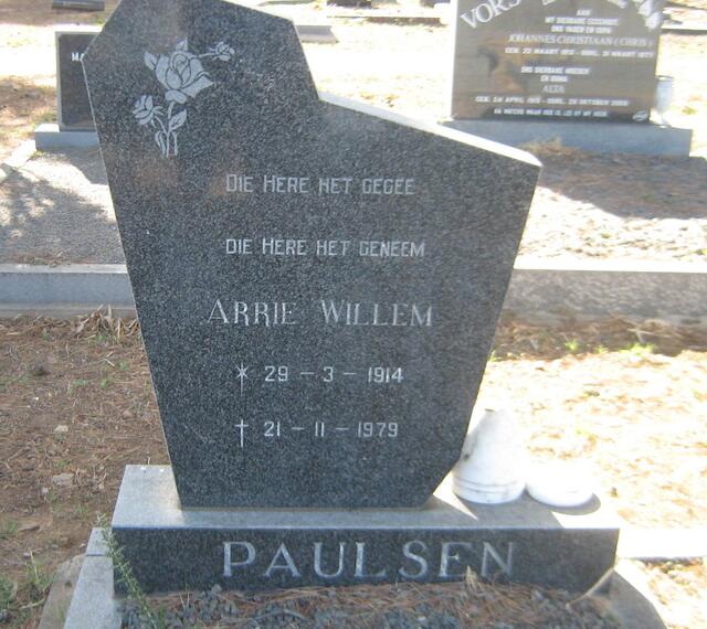 PAULSEN Arrie Willem 1914-1979