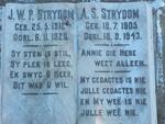 STRYDOM A.S. 1905-1943 :: STRYDOM J.W.P. 1912-1926