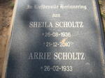 SCHOLTZ Arrie 1933- & Sheila 1936-2010
