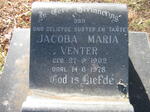 VENTER Jacoba Maria 1902-1978