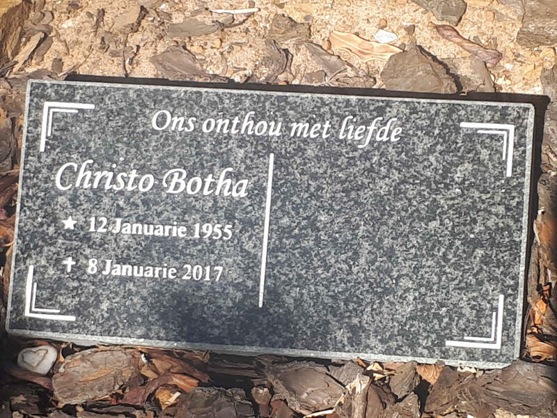 BOTHA Christo 1955-2017