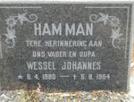 HAMMAN Wessel Johannes 1880-1964