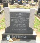HATTINGH Hester Sophia 1918-1981