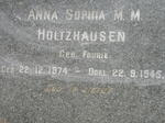 HOLTZHAUSEN Anna Sophia M.M. nee FOURIE 1874-1945