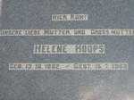 HOOPS Helene 1882-1969