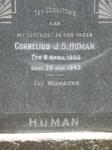 HUMAN Cornelius J.S. 1902-1943