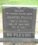 PLESSIS Johannes Paulus, du 1875-1945