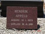 APELLO Hendrik 1923-1991