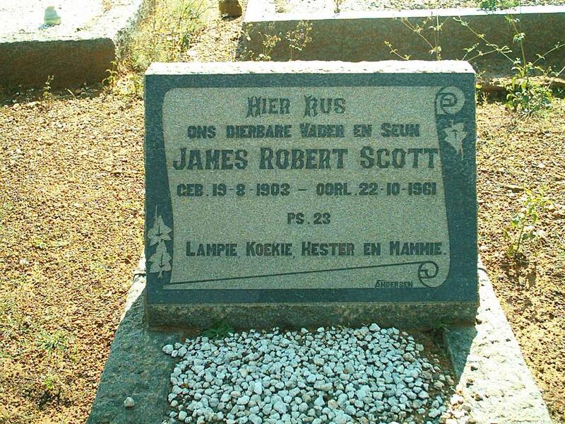 SCOTT James Robert 1903-1961