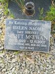 McEWAN Helen Naomi, SCOTT nee SHONE 1923-2007