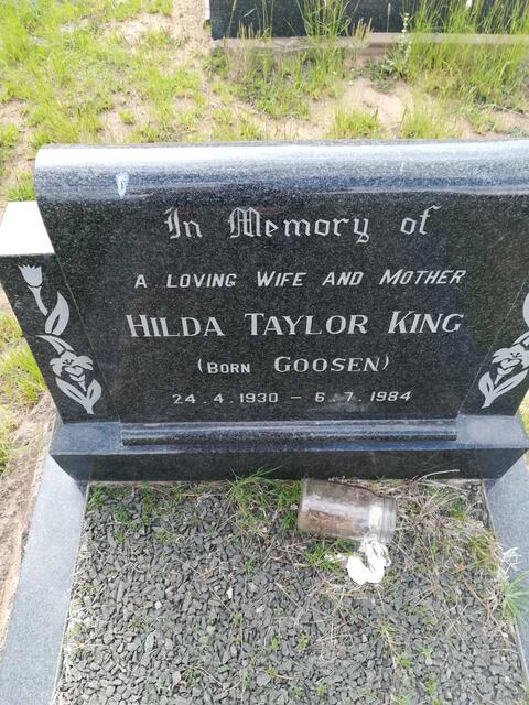 KING Hilda Taylor nee GOOSEN 1930-1984
