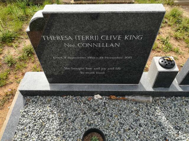 KING Theresa Clive nee CONNELLAN 1953-2015