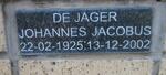 JAGER Johannes Jacobus, de 1925-2002