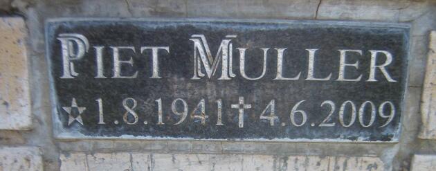 MULLER Piet 1941-2009