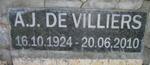 VILLIERS A.J., de 1924-2010