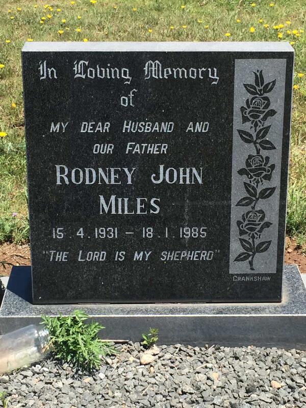 MILES Rodney John 1931-1985