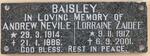 BAISLEY Andrew Nevile 1914-1986 & Lorraine Zaidee 1917-2001